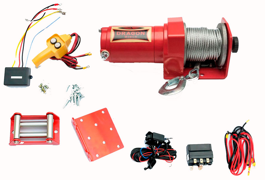 Комплект поставки автомобільної лебідки Dragon Winch 2500 ST YP купити в україні по гарній ціні