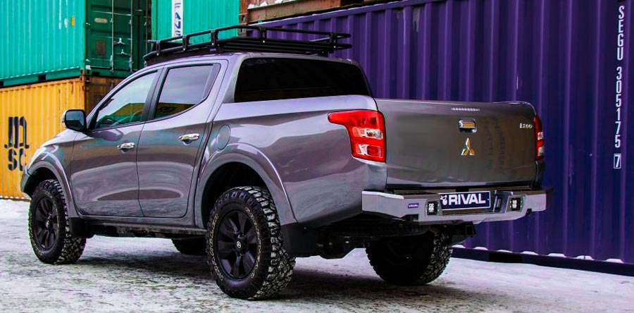 Задний бампер для Mitsubishi L200 от Rival купить в Украине