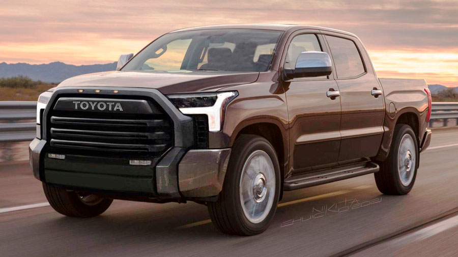 Неофіційне зображення нової Тойоти Тундра 2022 року купити в Україні запчастини