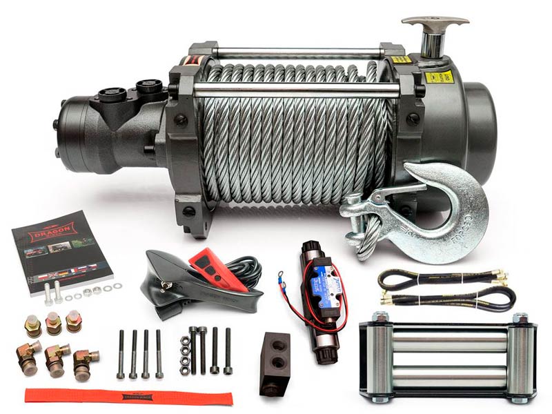 Купити гідравлічну лебідку на евакуатор драгон вінч