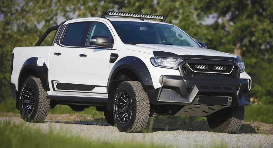 3 поколение Ford Ranger 2018 года с тюнингом для бездорожья 3 поколение Ford Ranger 2018 года с тюнингом для бездорожья купить лифт комплект оффроуд цена