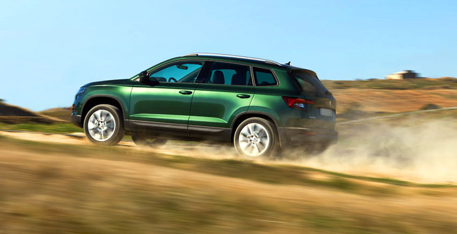 Дизайн задней части и боковой силуэт компактного кроссовера Skoda купить тюнинг в Украине цена