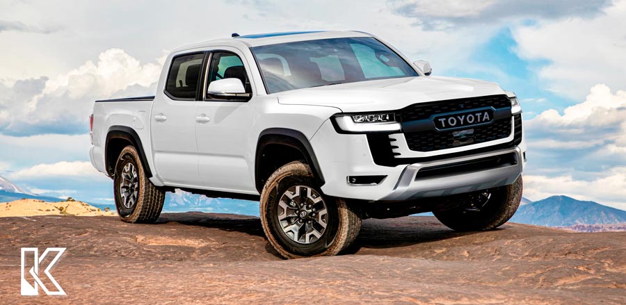 Можливий зовнішній вигляд пікапа на основі Land Cruiser 300 Можливий зовнішній вигляд пікапа на основі Land Cruiser 300 купити запчастини Україна ціна