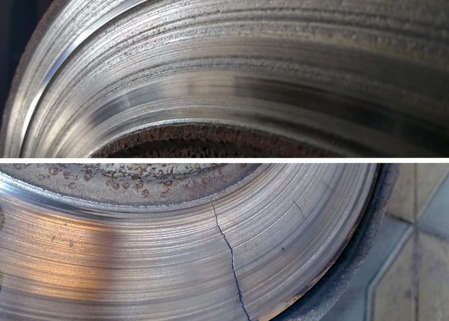 Механічні пошкодження гальмівного диска Механічні пошкодження гальмівного диска купити нові запчастини для авто в Україні ціна