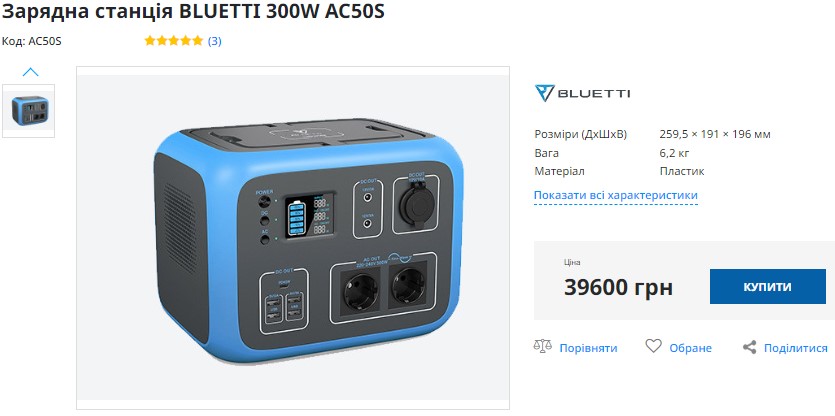 Зарядна станція BLUETTI Купити зарядну станцію BLUETTI