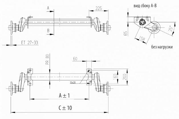 Схема гальмівної вісі принцип роботи купити в Україні вісь з гарантією німецьку ціна