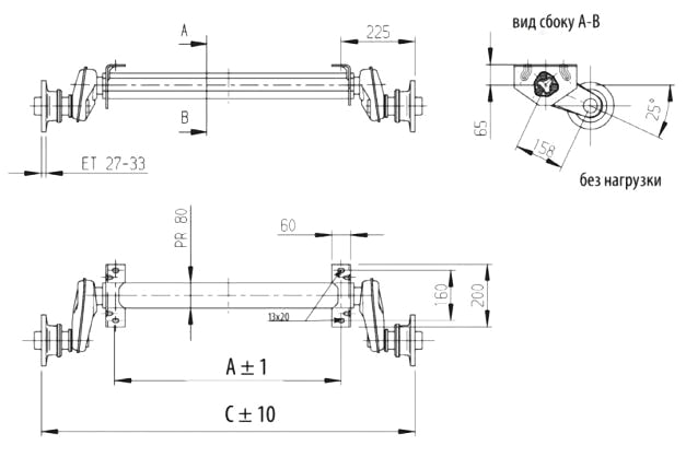 Схема гальмівної вісі принцип роботи купити в Україні вісь з гарантією німецьку ціна
