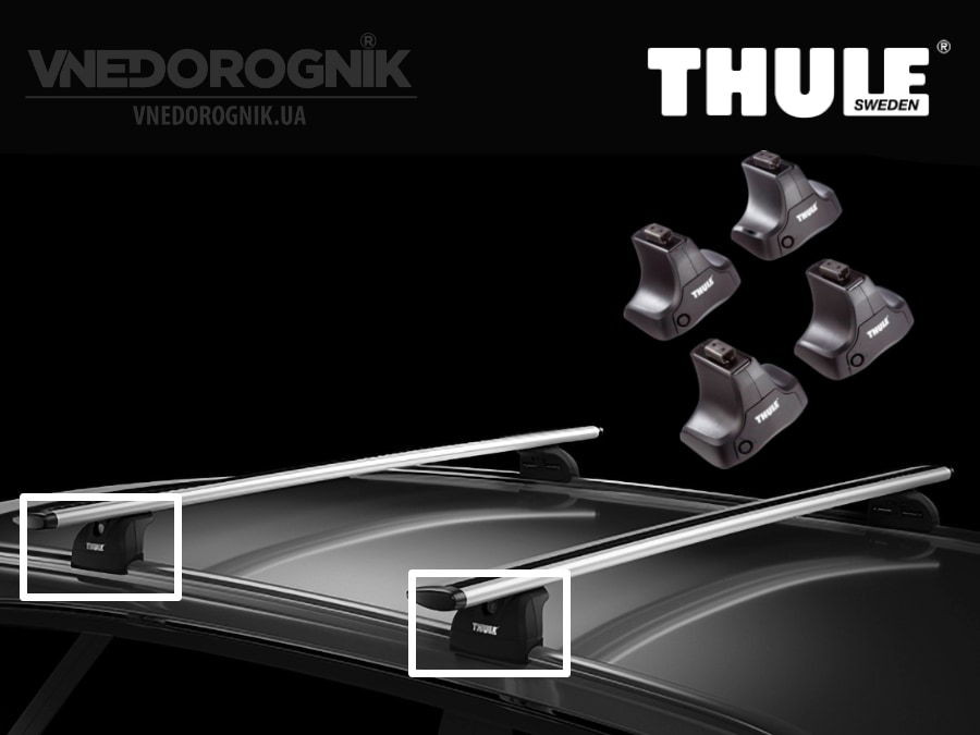 Опори для автомобільних багажних систем на дах