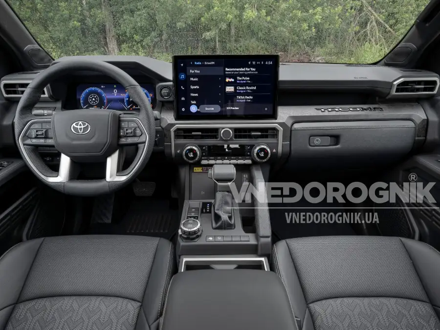 Інтер'єр нової Тойота Такома Інтер'єр нової Тойота Такома купити аксесуари ціна Україна