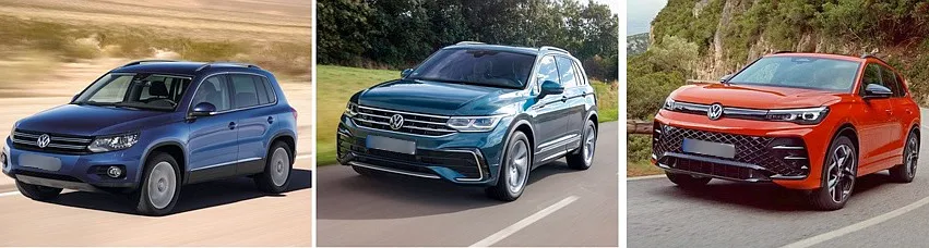 Все поколения Фольксваген Тигуан Все поколения Фольксваген Тигуан
