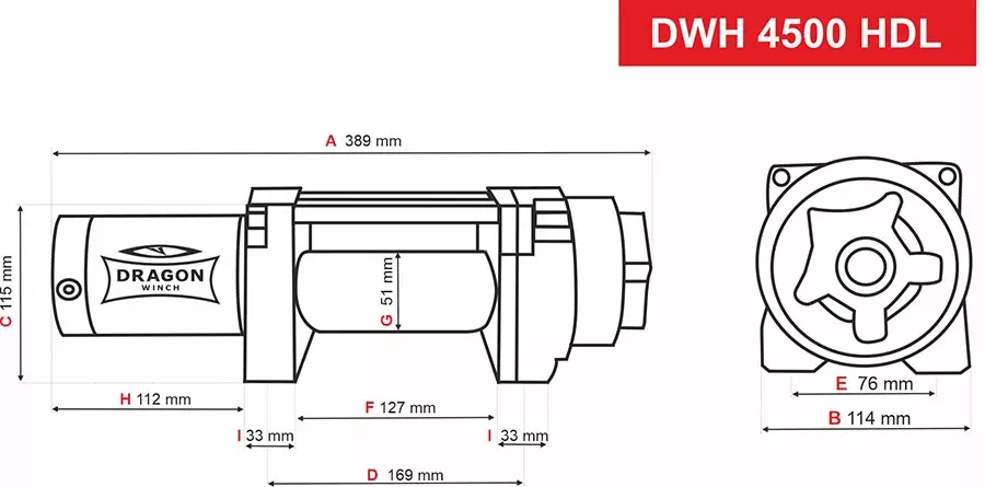 Лебідка на квадроцикл DWH 4500 HDL купити лебідку на квадроцикл DWH 4500 HDL