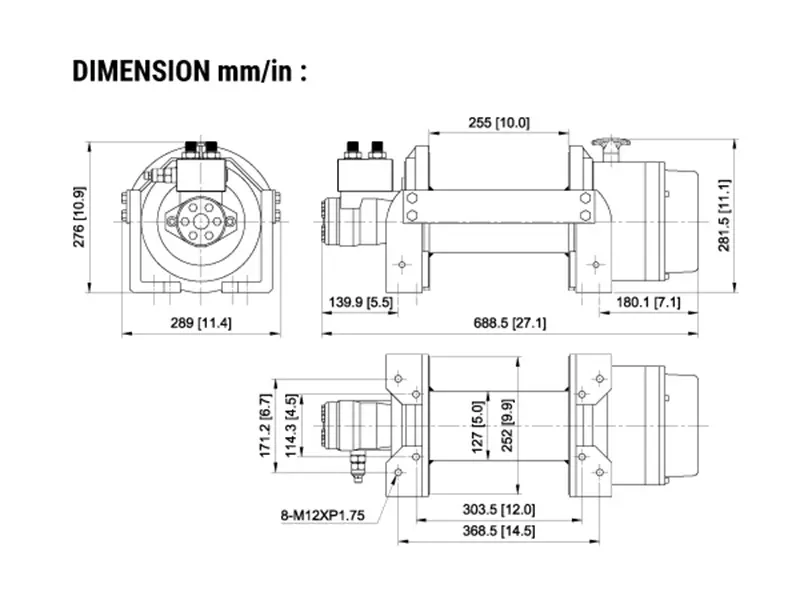 купить лебедку гидравлическую Come-up HV-15