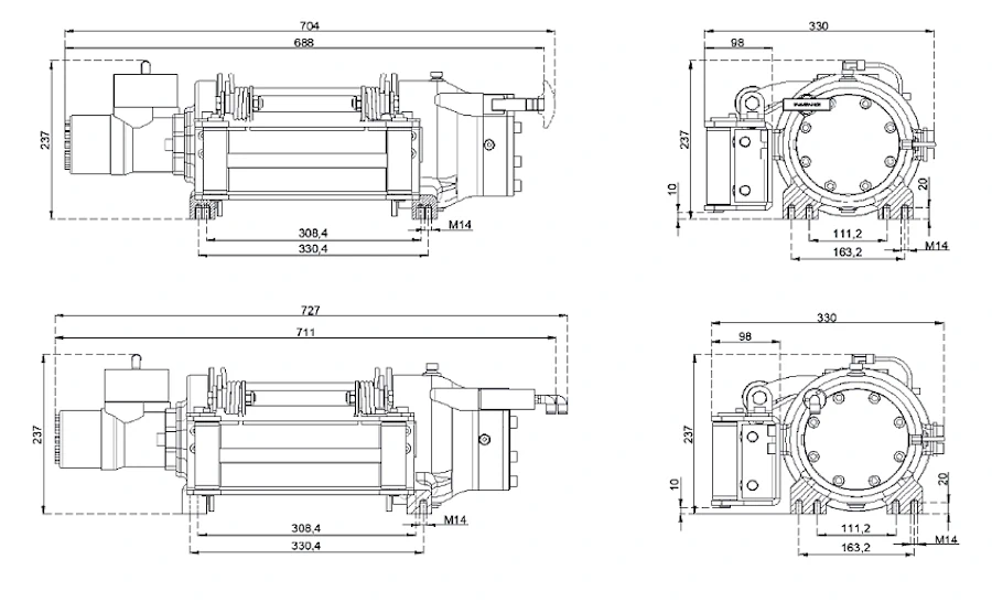 Купити лебідку HMW-8.0-LBS