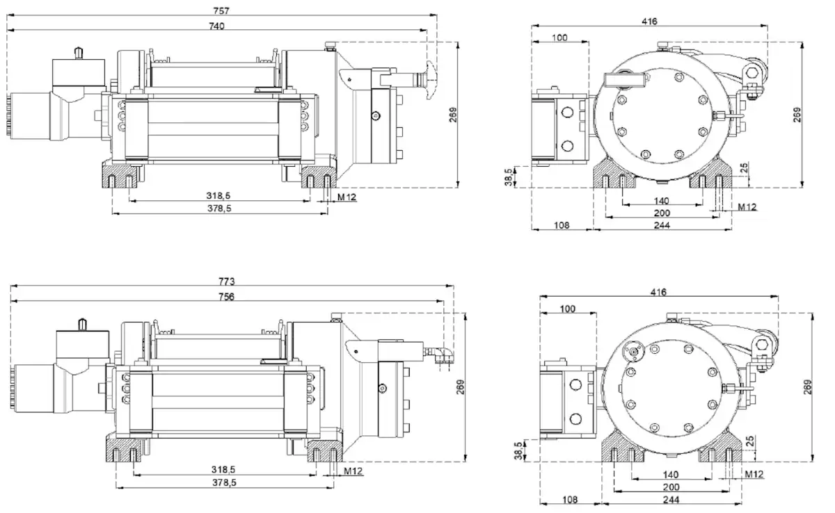 Параметри HMW 5.8 PHT-ST Купити лебідку HMW 5.8 PHT-ST