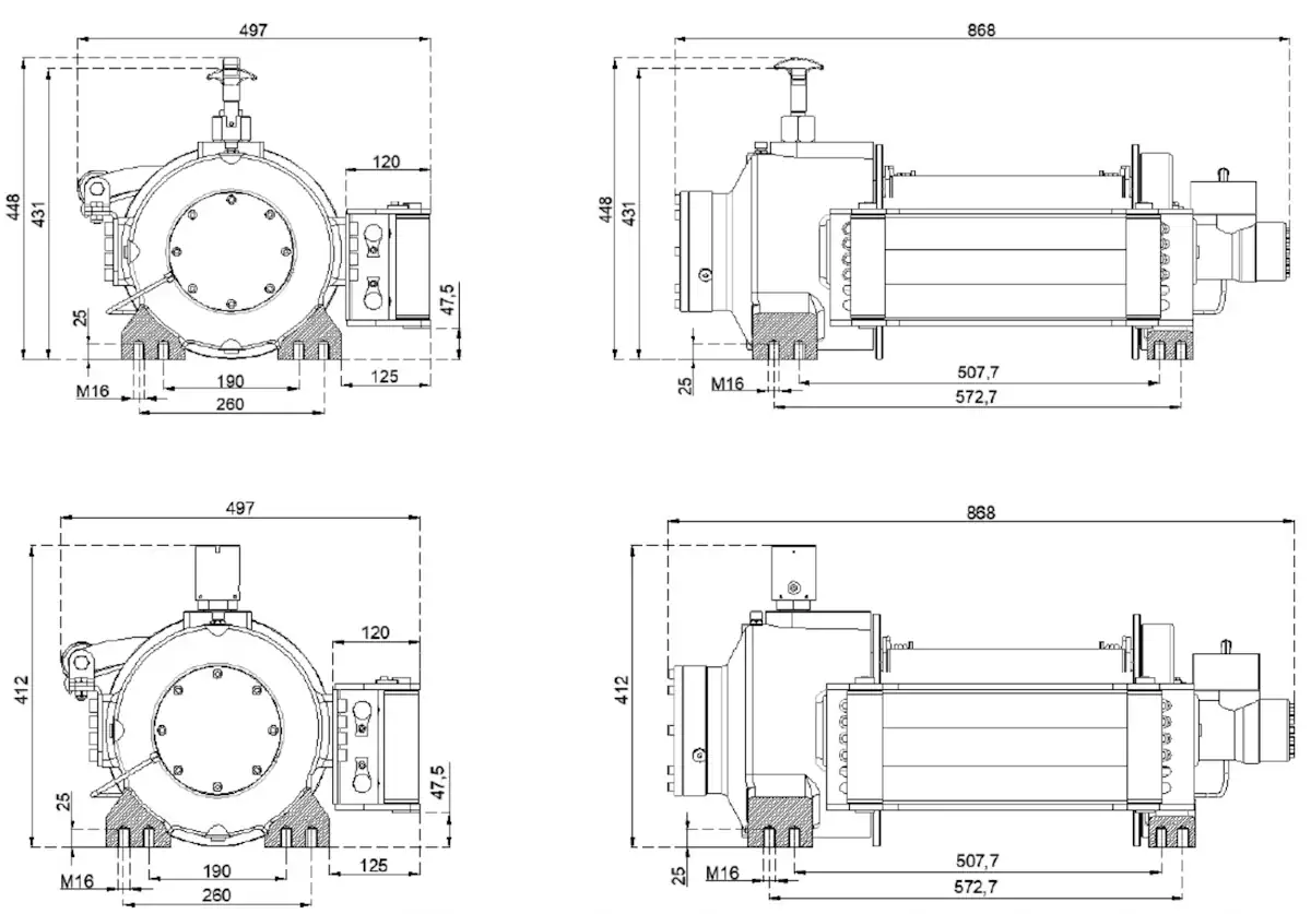 Параметри лебідки HMW 10.0 PHT-EN Купити лебідку HMW 10.0 PHT-EN