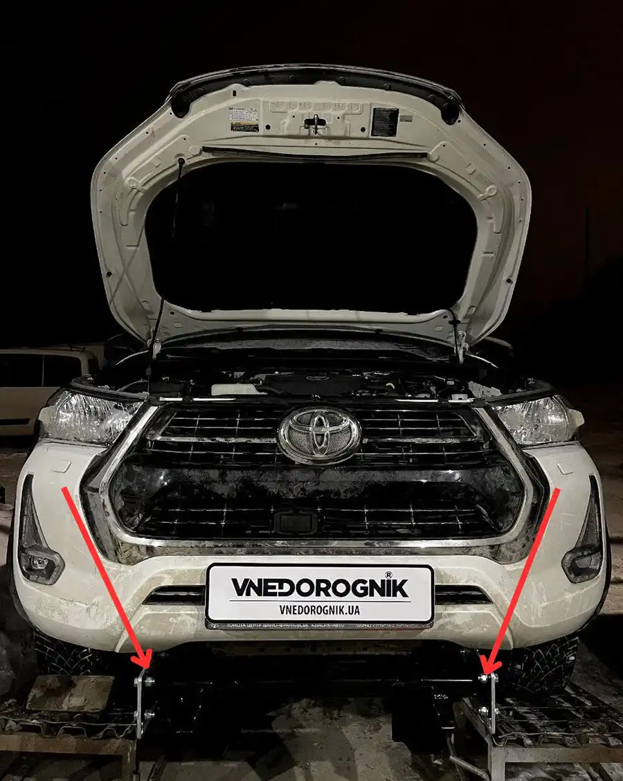 как установить отвал