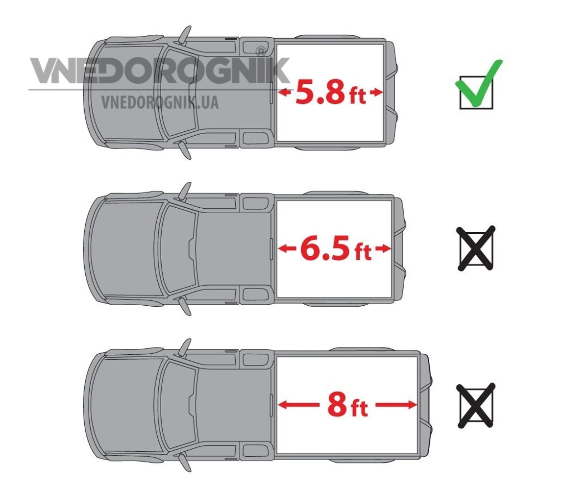 Вибір правильного ролета за розміром на пікап замовити в наявності консультація