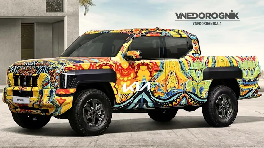Новый пикап Kia Tasman Kia показала свой первый пикап Tasman