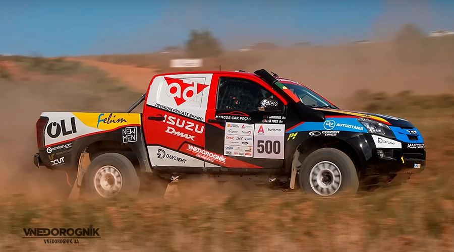 Isuzu D-Max – победитель в классе Stock на Баха Арагон Серийный внедорожник Isuzu D-Max под управлением Фернандо Баррейроса, победитель категории Stock на Баха Испании 2025.